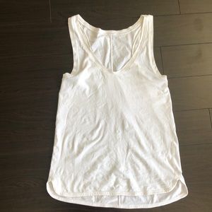 White Lululemon tank top
